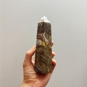 Large Agate Crystal Tower Point